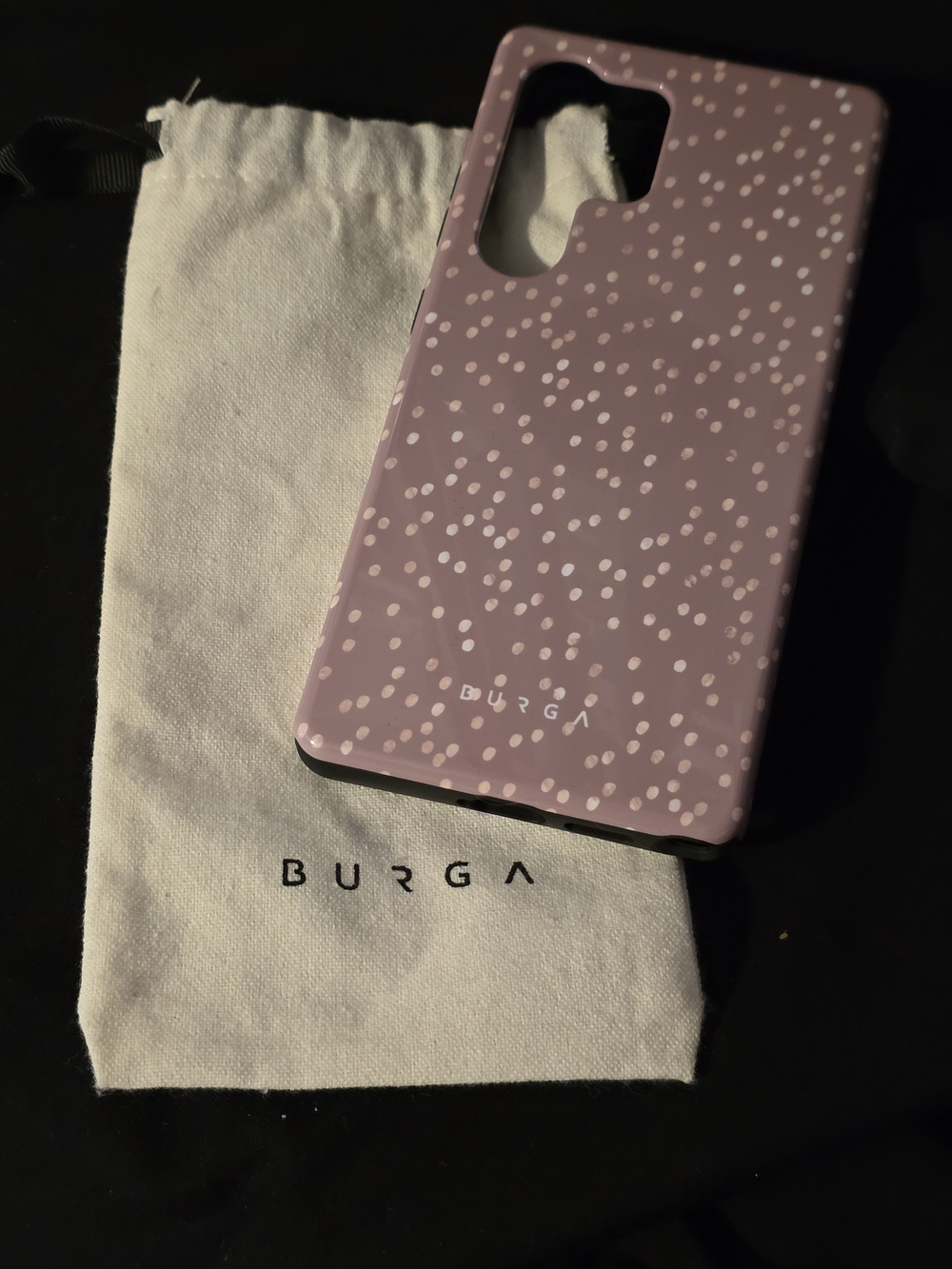 BURGA Hot Cocoa Spotted Samsung Galaxy S25 Ultra Tough Case + Pouch